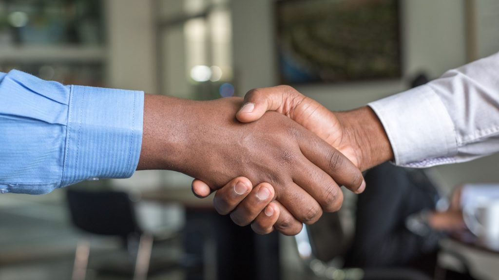 Handshake as with Torstone