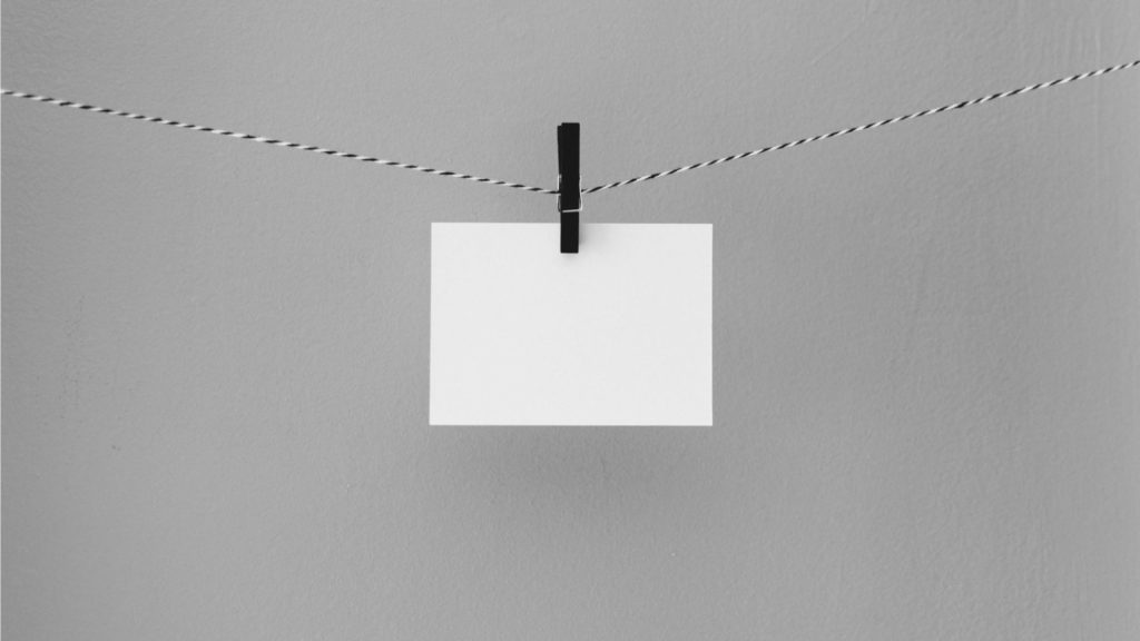 empty paper as with no data