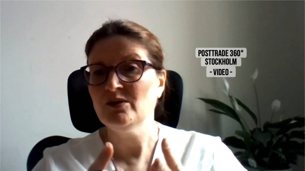 Martha Fee, COO of Northern Trust Asset Management, with PostTrade 360° Stockholm 2021.